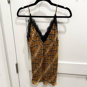 Mango Lace Print Top